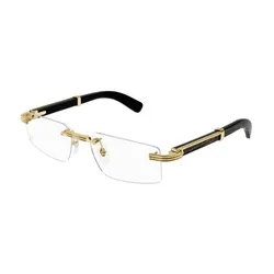 Gọng  Kính Nam Cartier CT0485O 001 Màu Vàng/Đen