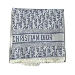 Khăn Quàng Cổ Dior Cashmere Scarf Màu Xanh/Xám