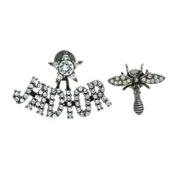 Khuyên Tai Nữ Dior Earrings J’ADior Bee Màu Bạc