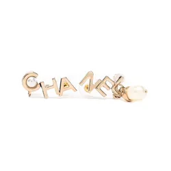 Khuyên Tai Nữ Chanel Boucles D'oreilles Laiton Doré Earrings Màu Vàng Gold