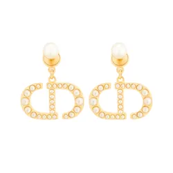 Khuyên Tai Nữ Dior Earrings E1654TRIRS D301 Màu Vàng Gold