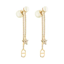 Khuyên Tai Nữ Dior Tribales Earrings E1270TRICY D301 Màu Vàng