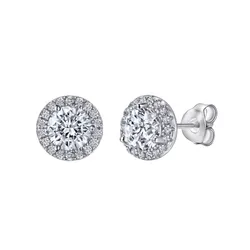 Khuyên Tai Nữ Kya Jewel Halo Circle SE131 Màu Bạc Trắng