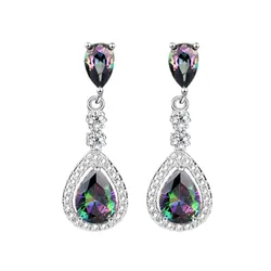 Khuyên Tai Nữ Kya Jewel Mystic Night SE139 Màu Bạc/Đen