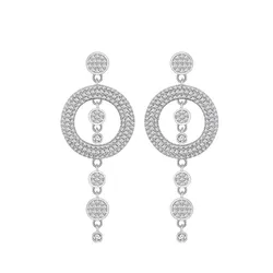 Khuyên Tai Nữ Kya Jewel Shining Orbit KE1 Màu Bạc