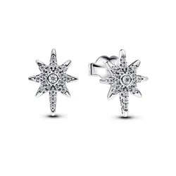 Khuyên Tai Nữ Pandora North Star Stud Earrings 293587C01 Màu Bạc