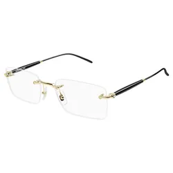 Gọng Kính Nam Montblanc Eyeglasses MB0411O 001 Màu Vàng Gold - Đen