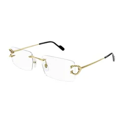 Kính Mắt Cận Nam Cartier Eyeglasses CT0488O 001 Màu Vàng Gold