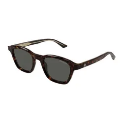 Kính Mát Nam Montblanc Sunglasses MB0384S 002 Màu Xám/Havana