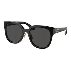 Kính Mát Nữ Miu Miu 0MU 01ZS 1AB5S0 BLACK DARK GREY Sunglasses Màu Đen