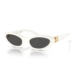 Kính Mát Nữ Miu Miu 0MU 09YS 1425S0 Sunglasses Màu Trắng Xám