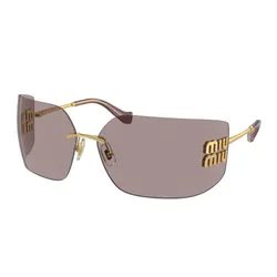 Kính Mát Nữ Miu Miu 0mu 54YS 5AK06I Gold Màu Tím Nâu