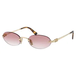 Kính Mắt Miu Miu Pale Gold Oval Sunglasses 0MU A54S ZVN70O Pale Màu Hồng Vàng