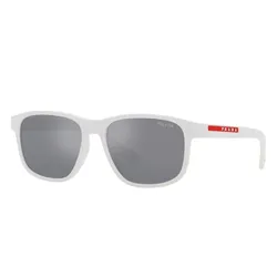 Kính Mát Prada Linea Rossa Sunglasses PS 06YS TWK40A Màu Xám/Trắng