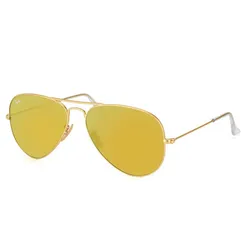 Kính Mát Unisex Rayban Aviator Flash Lenses Yellow Mirror Sunglasses RB3025 112/93 58 Màu Vàng