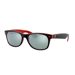 Kính Mát Rayban Scuderia Ferrari Silver Flash Square Sunglasses RB2132M F63830 55 Phối Màu