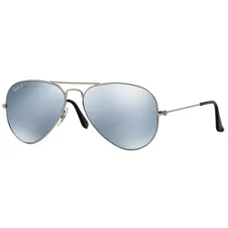 Kính Mát Unisex Rayban Aviator Mirror Sunglasses RB3025 019/W3 58 Màu Xám Bạc