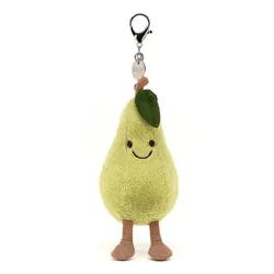 Móc Khóa Jellycat Bag Charms Amuseable Pear A6PEAR Màu Xanh Green