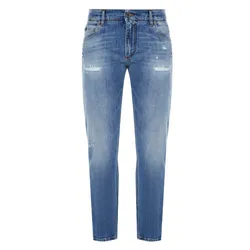 Quần Jean Nam Dolce & Gabbana D&G Regular Fit GYJCCD G8ET4 Màu Xanh Nhạt Size 44