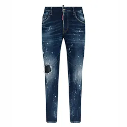 Quần Jean Nam Dsquared2 Blue Sparkle Toppa Wash Skater Jeans Coolguy S71LB1416S30342470 Màu Xanh Đậm Size 48