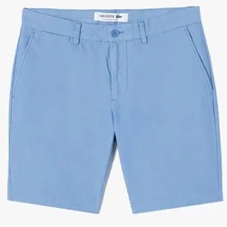 Quần Short Nam Lacoste Men's Chambray Pants FH4562 51G 776 Màu Xanh Blue Size 32