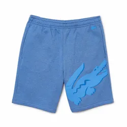 Quần Short Nam Lacoste Oversized Crocodile Print Organic Cotton GH2636 HG3 Màu Xanh Dương Size 2