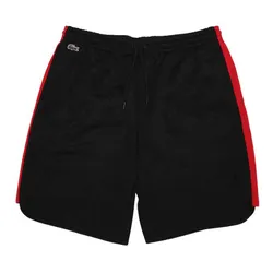 Quần Short Nam Lacoste Side Stripe Shorts Black Red GH1507 51 939 Màu Đen - Đỏ Size 4