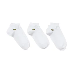 Set 3 Tất Nam Lacoste Low Cut Socks RA4183-10-Z92 Màu Trắng