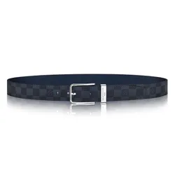 Thắt Lưng Nam Louis Vuitton LV Pont Neuf 35mm Belt M6067S Màu Xanh Đen