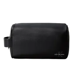 Túi Cầm Tay Nam Calvin Klein CK Bolso Mono Logo Dopp Kit Màu Đen