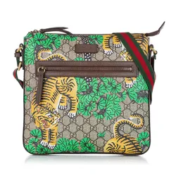 Túi Đeo Chéo Gucci Brown GG Supreme Bengal Crossbody Bag Multiple Colors Beige Phối Màu