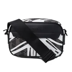 Túi Đeo Chéo Nam Lacoste Men's Blend Crossbody Bag Small NH4785BG-Q11 Màu Đen Trắng