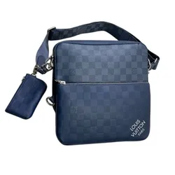 Túi Đeo Chéo Nam Louis Vuitton  LV Trio Messanger Damier Màu Xanh Navy