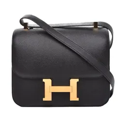 Túi Đeo Chéo Nữ Hermès Constance Crossbody Bag 18 Black/Gold Màu Đen - Vàng