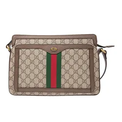 Túi Đeo Vai Nam Gucci GG Supreme Medium Shoulder Bag Beige 523354 96IWT 8745 Màu Be