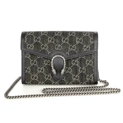Túi Đeo Vai Nữ Gucci Dionysus Wallet On Chain Màu Đen