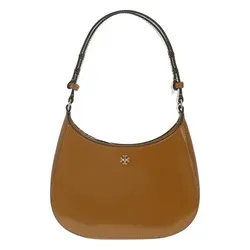 Túi Đeo Vai Nữ Tory Burch Emerson Zip Small Leather Shoulder Bag Màu Nâu