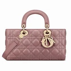 Túi Xách Tay Nữ Dior Lady D-Joy Micro Bag Peony Pink S0910ONGE M81P Màu Hồng Gỗ