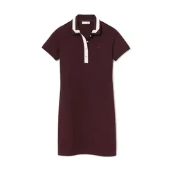 Váy Lacoste Semi Pique Slim Fit Polo Dress EF5782 4GD Màu Đỏ Đô Size 34