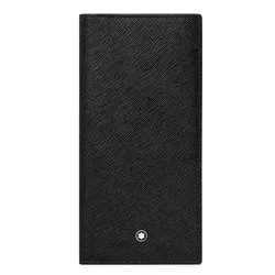 Ví Cầm Tay Nam Montblanc Long Wallet 12CC MB130076 Màu Đen