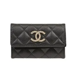Ví Nữ Chanel Chanel Wallets AP3400C GP Short Button Màu Đen