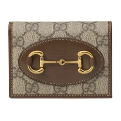 Ví Nữ Gucci Horsebit 1955 Card Case Wallet 621887 92TCG 8563 Màu Nâu