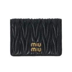 Ví Nữ Miu Miu Matelassé Nappa Leather Card Holder 5MC103 2FPP F0002 Màu Đen