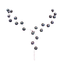 Vòng Cổ Ngọc Trai Minh Hà Pearl Jewelry 9-10mm Màu Xanh Đen