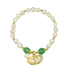 Vòng Đeo Tay Nữ Kya Jewel Ngọc Trai Shimmering Shell JB20 Màu Trắng/Xanh/Vàng