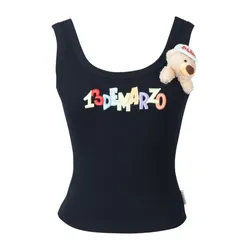Áo Ba Lỗ Nữ 13 De Marzo In Black DMZ1831 TS038 02-06-279 Tank Top Màu Đen Size S