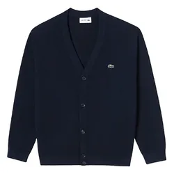 Áo Len Cardigan Lacoste Basic Y AH260E-51NR  Màu Xanh Navy Size S