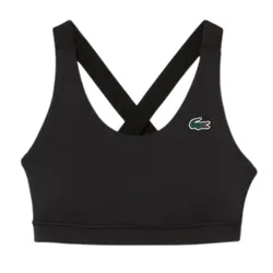 Áo Ngực Thể Thao Nữ Lacoste Women's Solid Bra Top IF4923 53G 8VM Màu Đen Size S