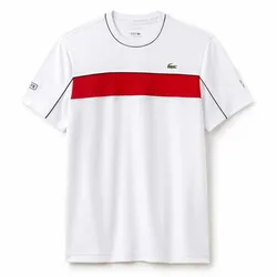 Áo Phông Nam Lacoste Men's Sport Novak Djokovic T-Shirt TH3333 315 Màu Trắng
