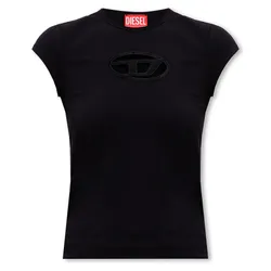 Áo Phông Nữ Diesel Czarny T-Shirt T-Angie A06268 0AFAA 9XXA Màu Đen Size XS